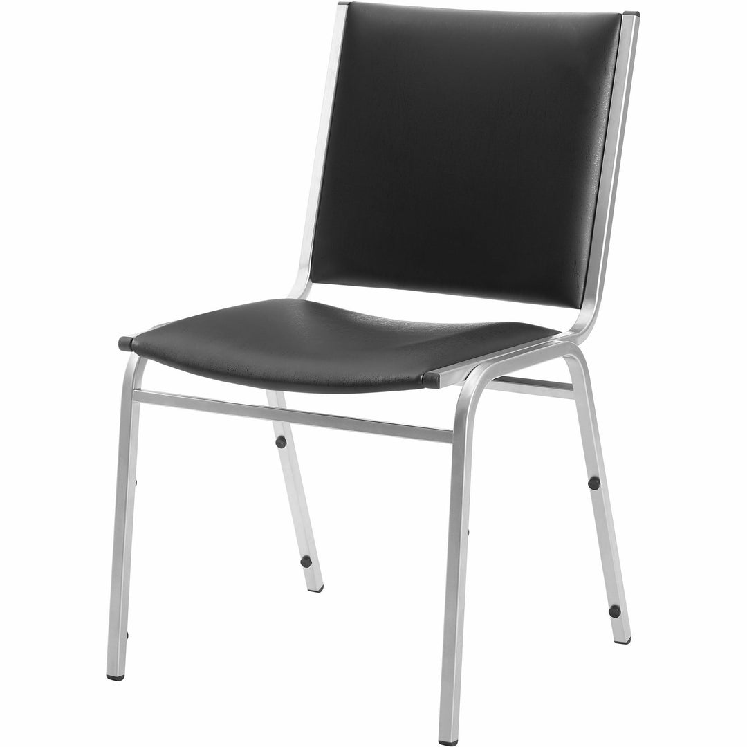 Image of Lorell Stacking Chairs, Armless, 20-3/4"x19-3/8"x35-5/8",4/CT,Black