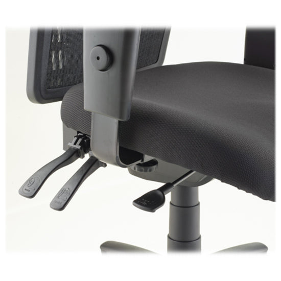 Image of Lorell Mid-Back Chair,Mesh,25-1/4"x23-1/2"x40-1/2",Black