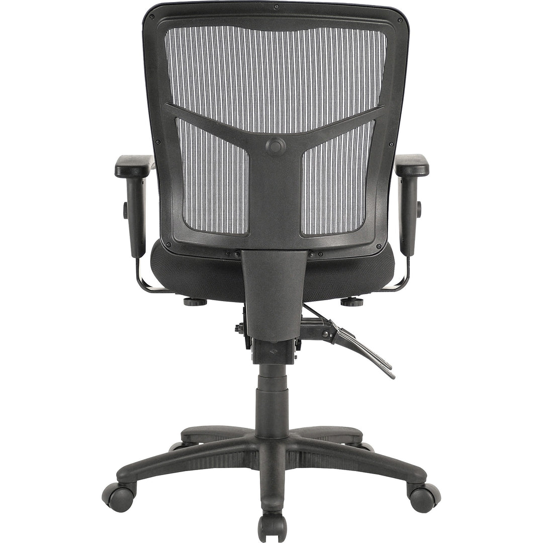 Image of Lorell Mid-Back Chair,Mesh,25-1/4"x23-1/2"x40-1/2",Black