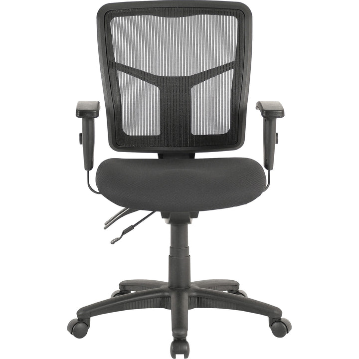 Image of Lorell Mid-Back Chair,Mesh,25-1/4"x23-1/2"x40-1/2",Black