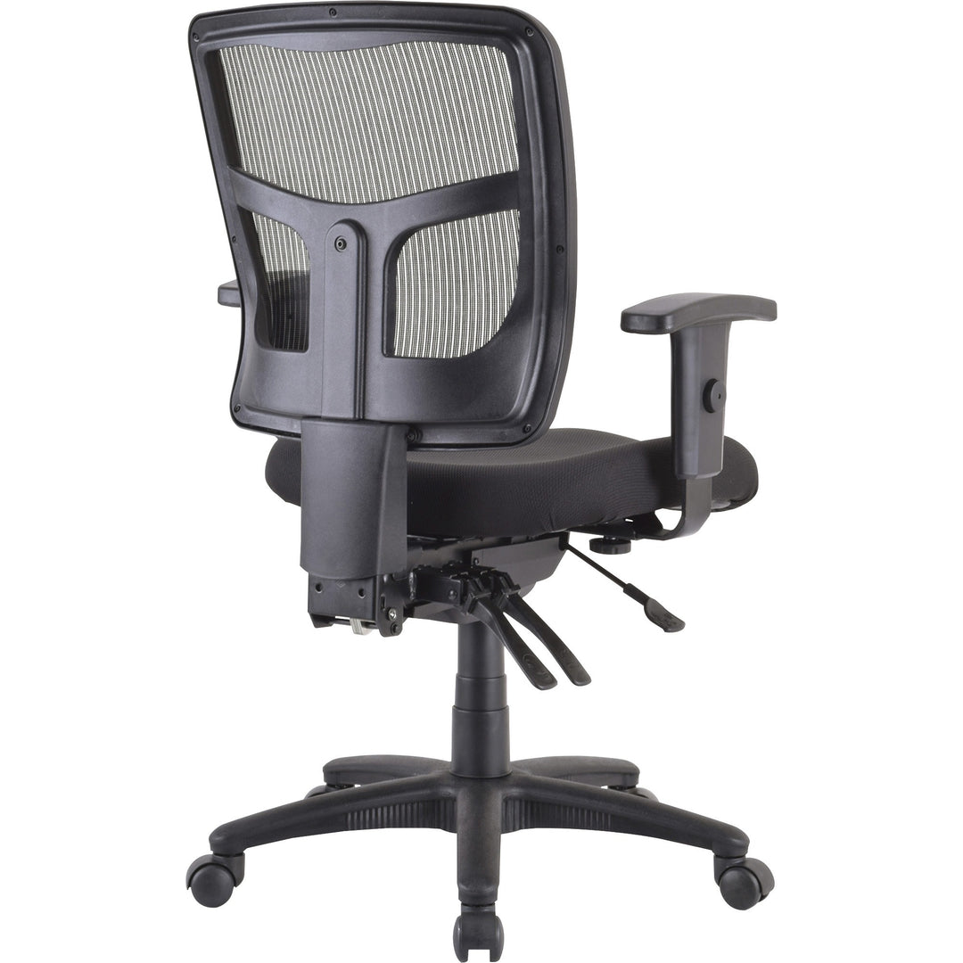 Image of Lorell Mid-Back Chair,Mesh,25-1/4"x23-1/2"x40-1/2",Black
