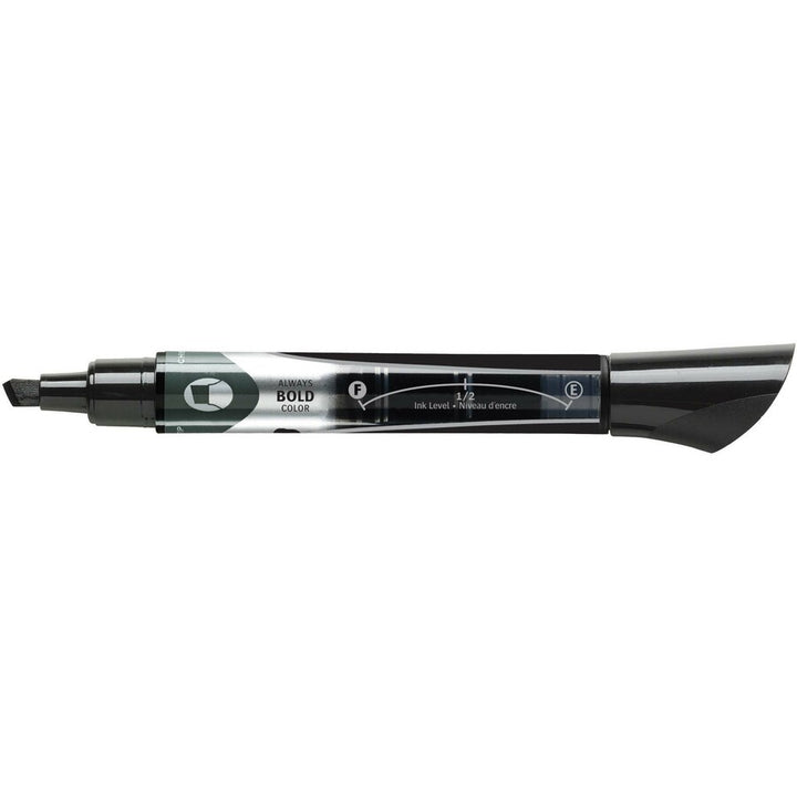 Image of Quartet 5001-2M EnduraGlide Dry-Erase Markers, Black Ink, Transparent Barrel, 12 / Box