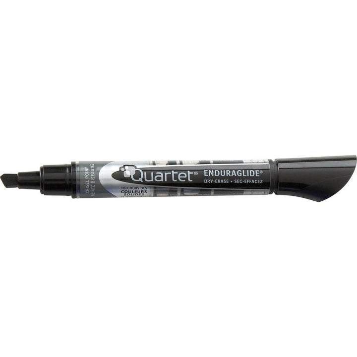 Image of Quartet 5001-2M EnduraGlide Dry-Erase Markers, Black Ink, Transparent Barrel, 12 / Box