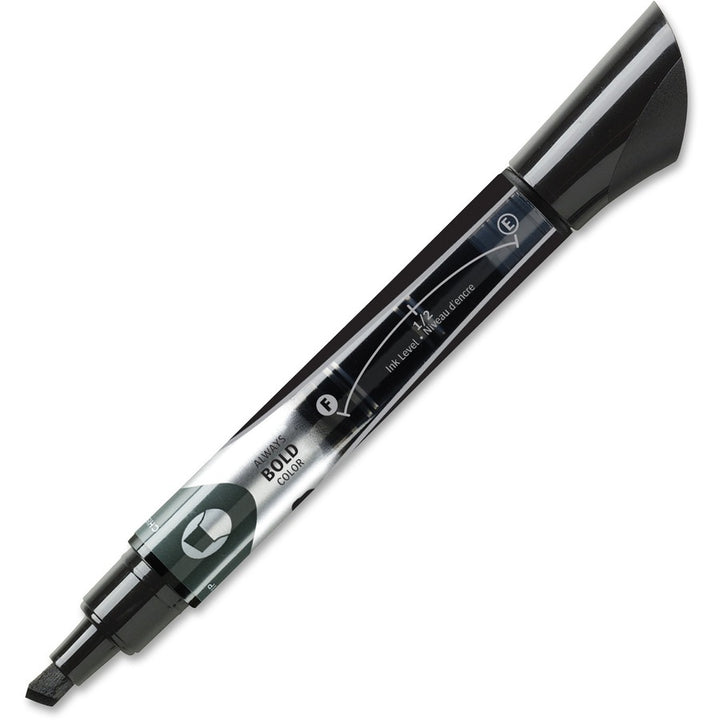 Image of Quartet 5001-2M EnduraGlide Dry-Erase Markers, Black Ink, Transparent Barrel, 12 / Box