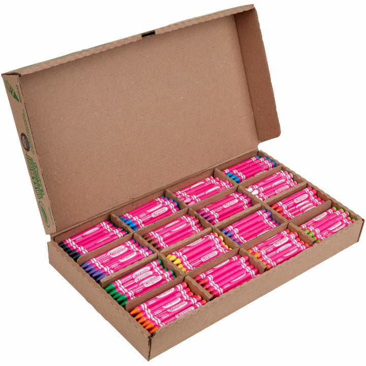 Image of Crayola® Crayons,Classpk f/Craft Paper,16 Colors,400/BX, AST