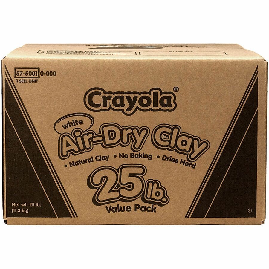 Image of Crayola 575001 Air-Dry Clay Value Pack, Clay Craft, Art, Classroom Activities, White, 4 / Box