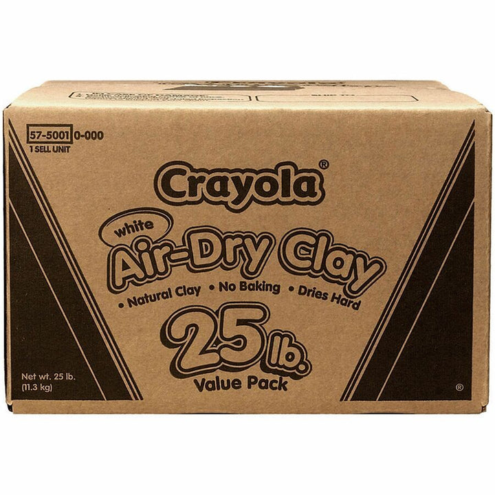 Image of Crayola 575001 Air-Dry Clay Value Pack, Clay Craft, Art, Classroom Activities, White, 4 / Box