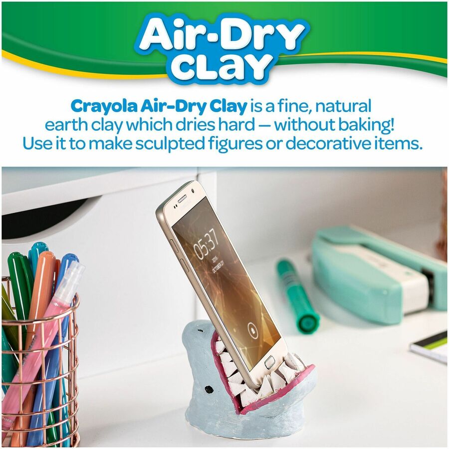 Image of Crayola 575001 Air-Dry Clay Value Pack, Clay Craft, Art, Classroom Activities, White, 4 / Box