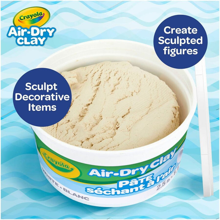 Image of Crayola® Air-Dry Clay,White, 2.5 lbs