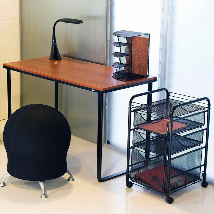 Image of Safco® Onyx Mesh Corner Organizer, Six Sections, 15 X 11 X 13, Black