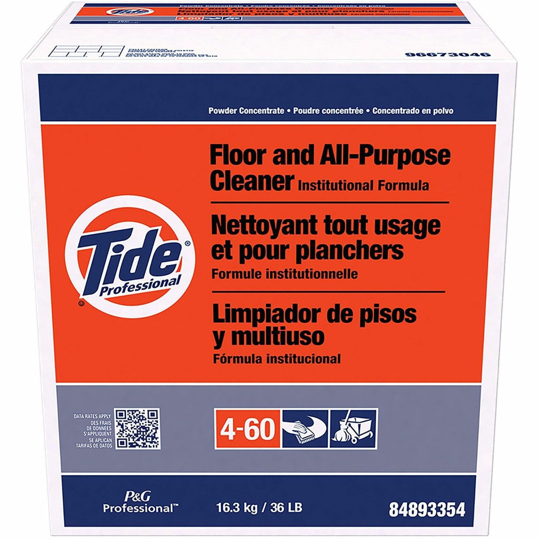 Image of Tide 02364 Professional Floor All Purpose Cleaner, For Fiberglass, Plastic, Wood, Stainless Steel, 576 oz (36 lb), 1 Carton