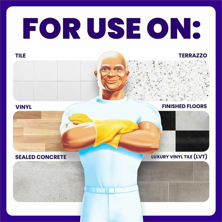 Image of Mr. Clean 02621 Professional Finished Floor Cleaner, For Tile, Liquid, 128 fl oz (4 quart), Residue-free, Yellow, 1 Each