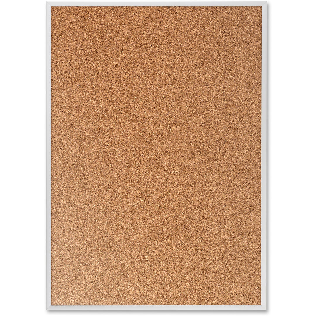 Image of Quartet® Classic Series Cork Bulletin Board, 60" x 36", Tan Surface, Anodized Aluminum Frame
