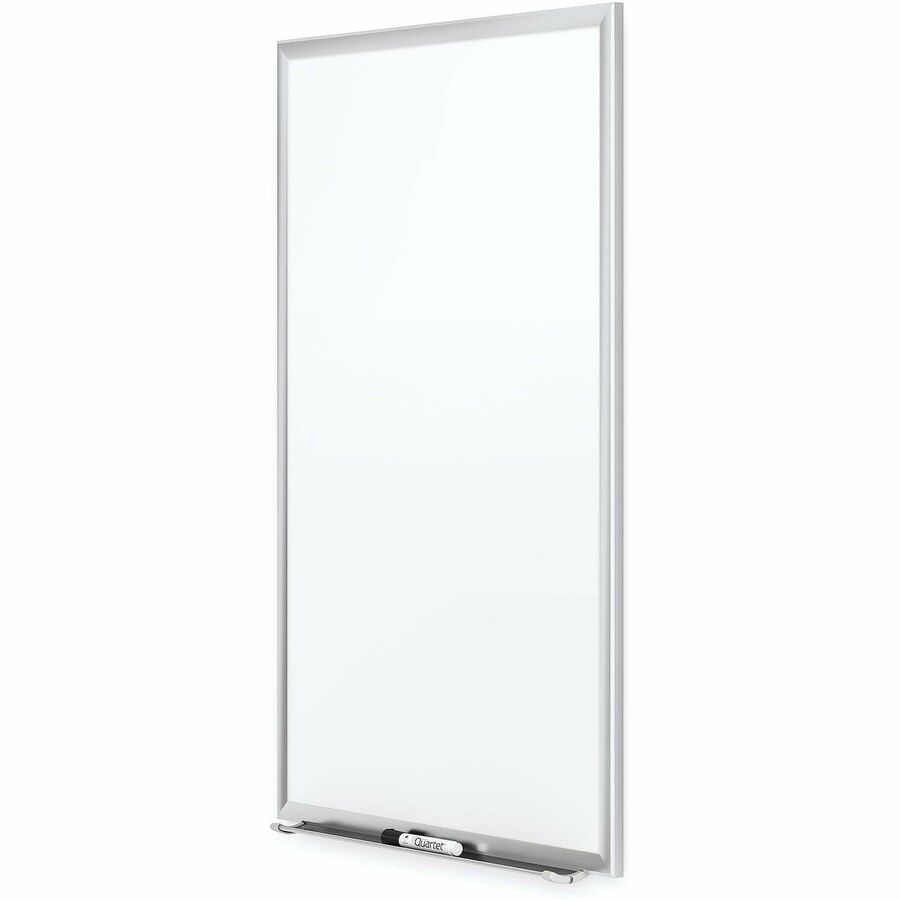Image of Quartet® Classic Series Porcelain Magnetic Dry Erase Board, 72" x 48", White Surface, Satin Aluminum Frame