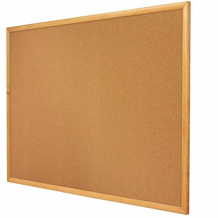 Image of Quartet® Classic Series Cork Bulletin Board, 96" x 48", Tan Surface, Oak Finished Fiberboard (MDF) Frame