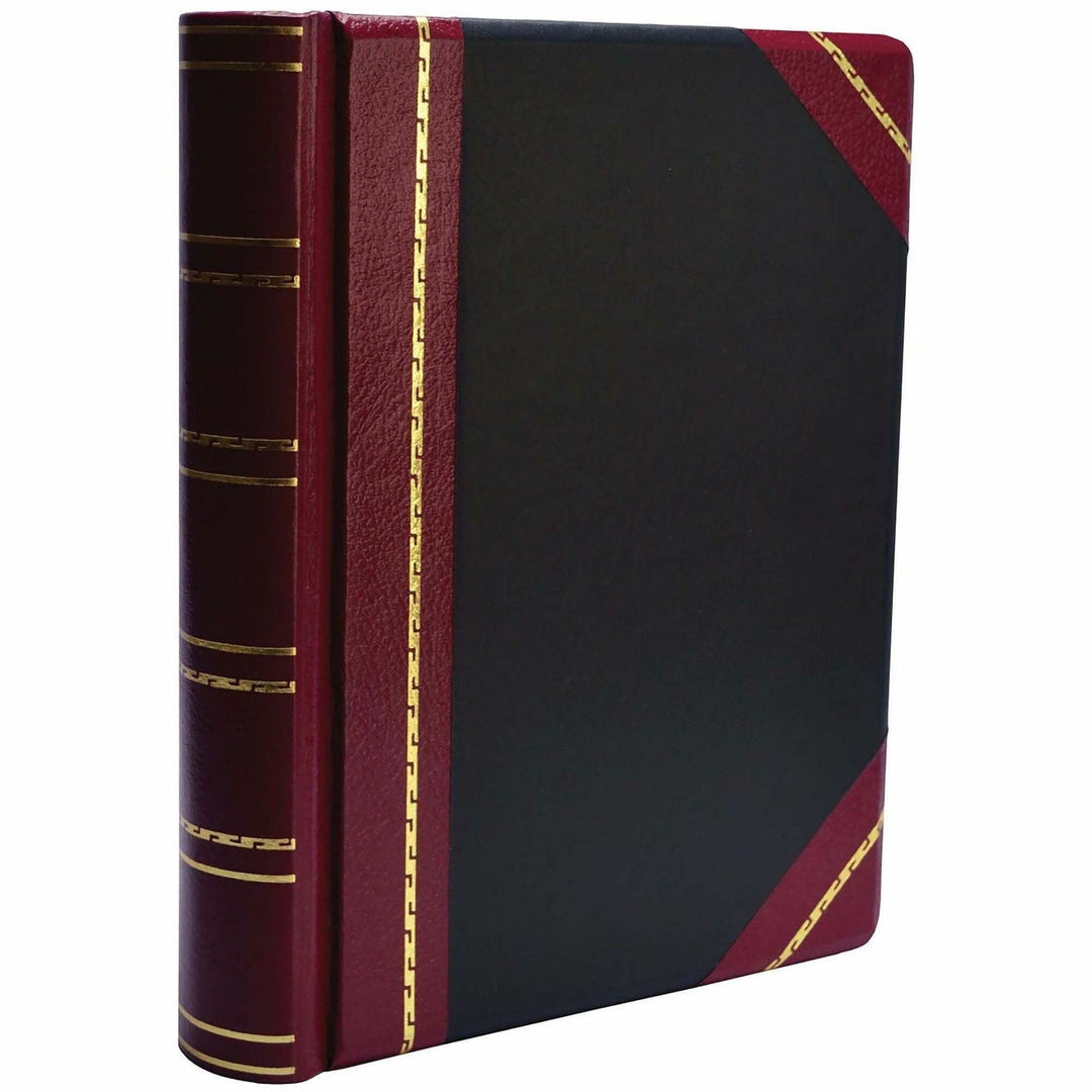 Image of Wilson Jones® Minute Book Binder, 500-Sheet Cap, 11"x8-1/2", Red/Black