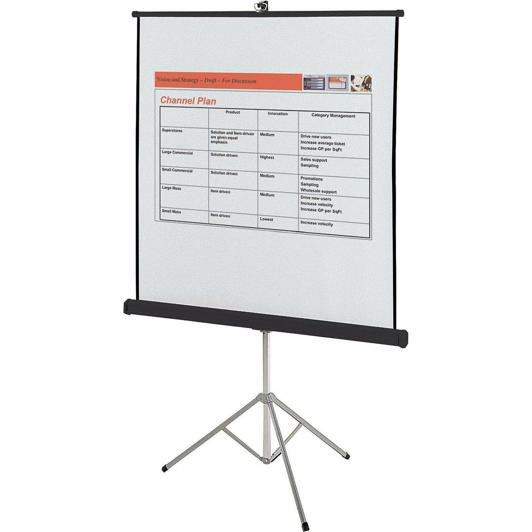 Image of Quartet® Portable Tripod Projection Screen, 60 X 60, White Matte Finish