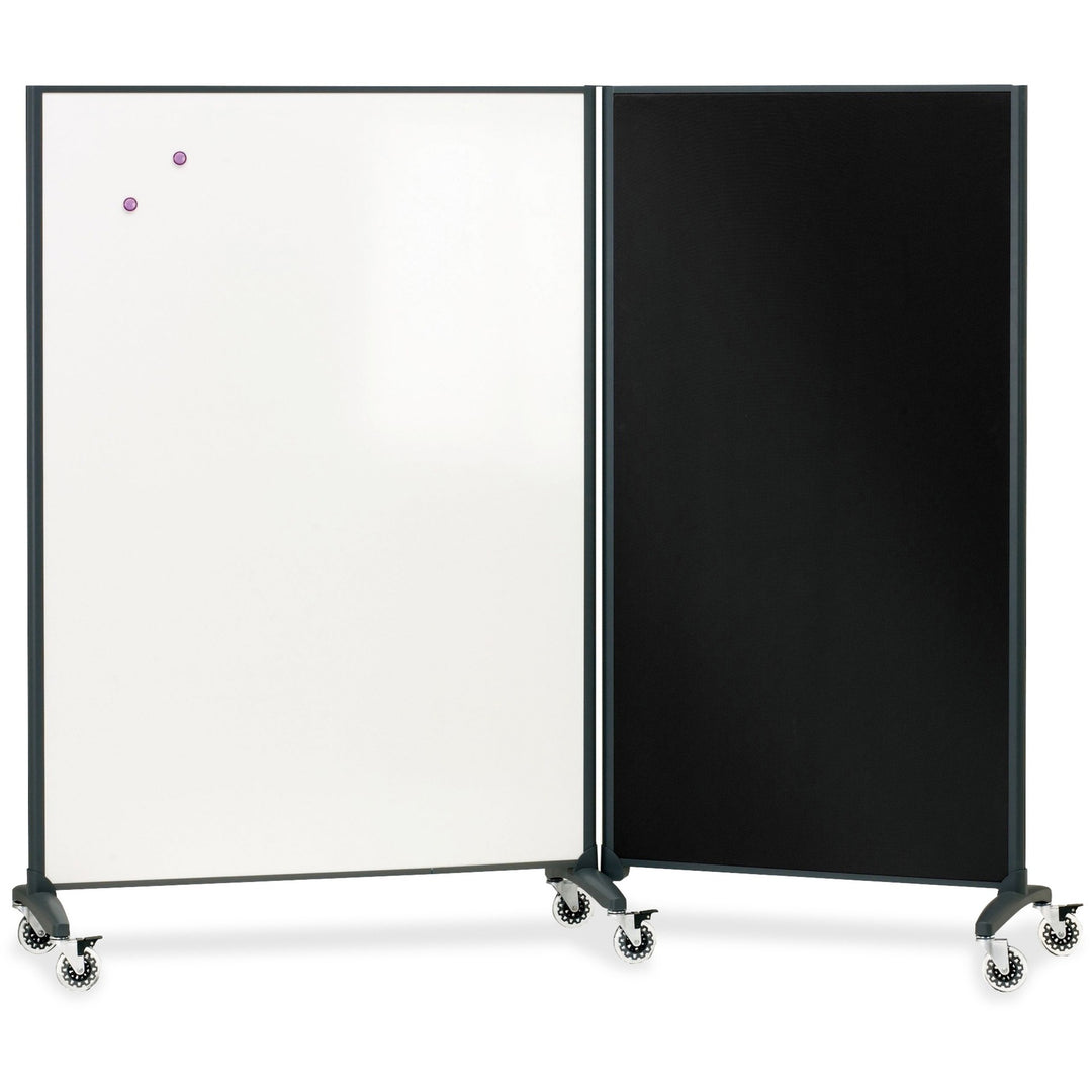 Image of Quartet® Multi Rm Divider/Magnetic Brd, 2-Sided, 3'x6', GPHT Frame