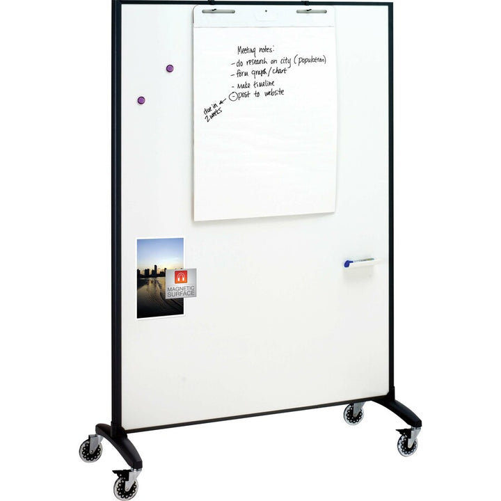 Image of Quartet® Multi Rm Divider/Magnetic Brd, 2-Sided, 3'x6', GPHT Frame