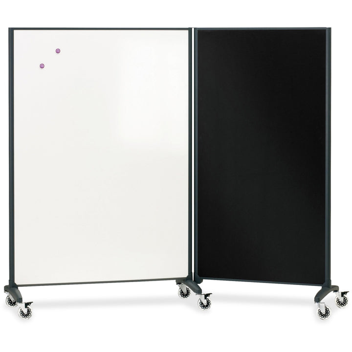Image of Quartet® Multi Rm Divider/Magnetic Brd, 2-Sided, 4'x6', GPHT Frame