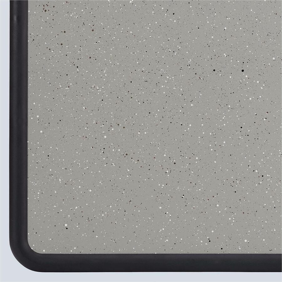 Image of Quartet® Contour Granite Board, 36" x 24", Granite Gray Surface, Black Plastic Frame