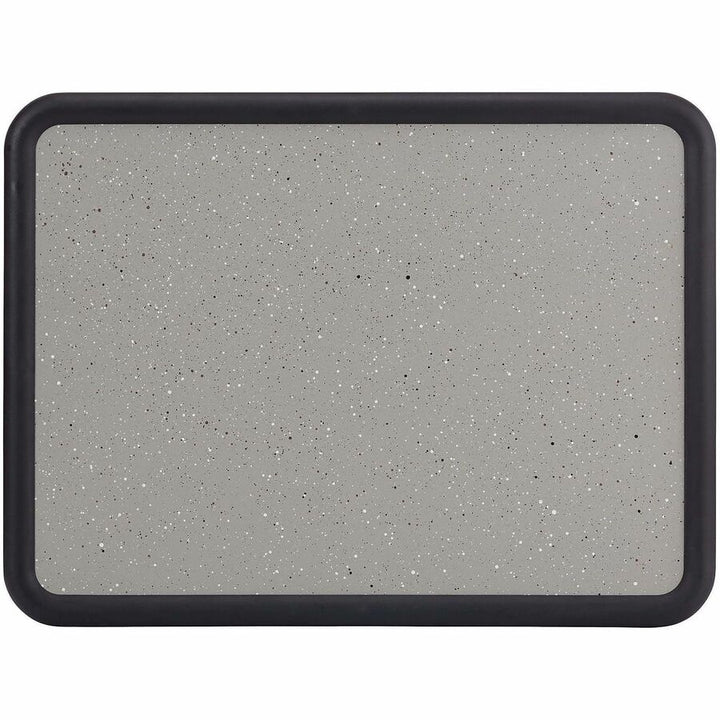 Image of Quartet® Contour Granite Board, 36" x 24", Granite Gray Surface, Black Plastic Frame