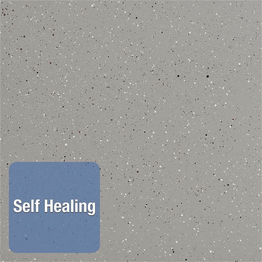 Image of Quartet® Contour Granite Board, 48" x 36", Granite Gray Surface, Black Plastic Frame