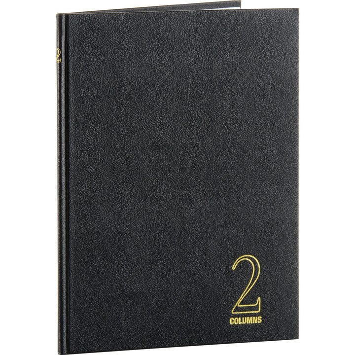 Image of Wilson Jones® 2 Column Book, 80 pages, 9-1/4"x7", Black