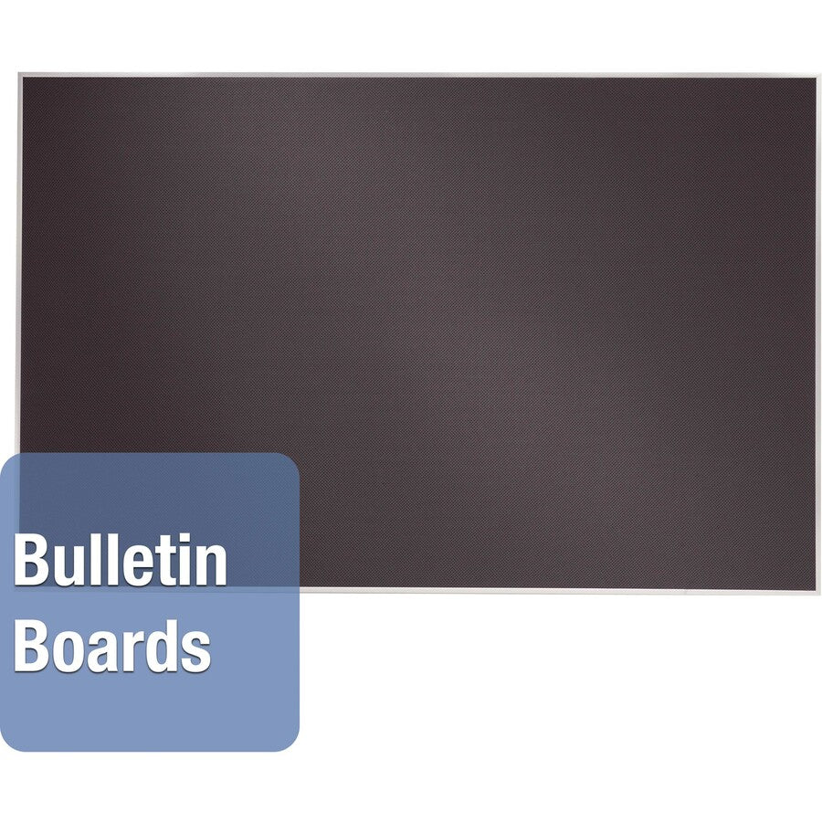 Image of Quartet® Oval Office Fabric Board, 36" x 24", Black Surface