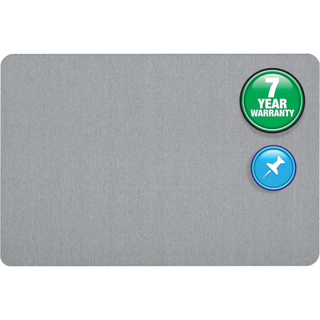 Image of Quartet® Oval Fabric Bulletin Board, 4'x3', Light Blue