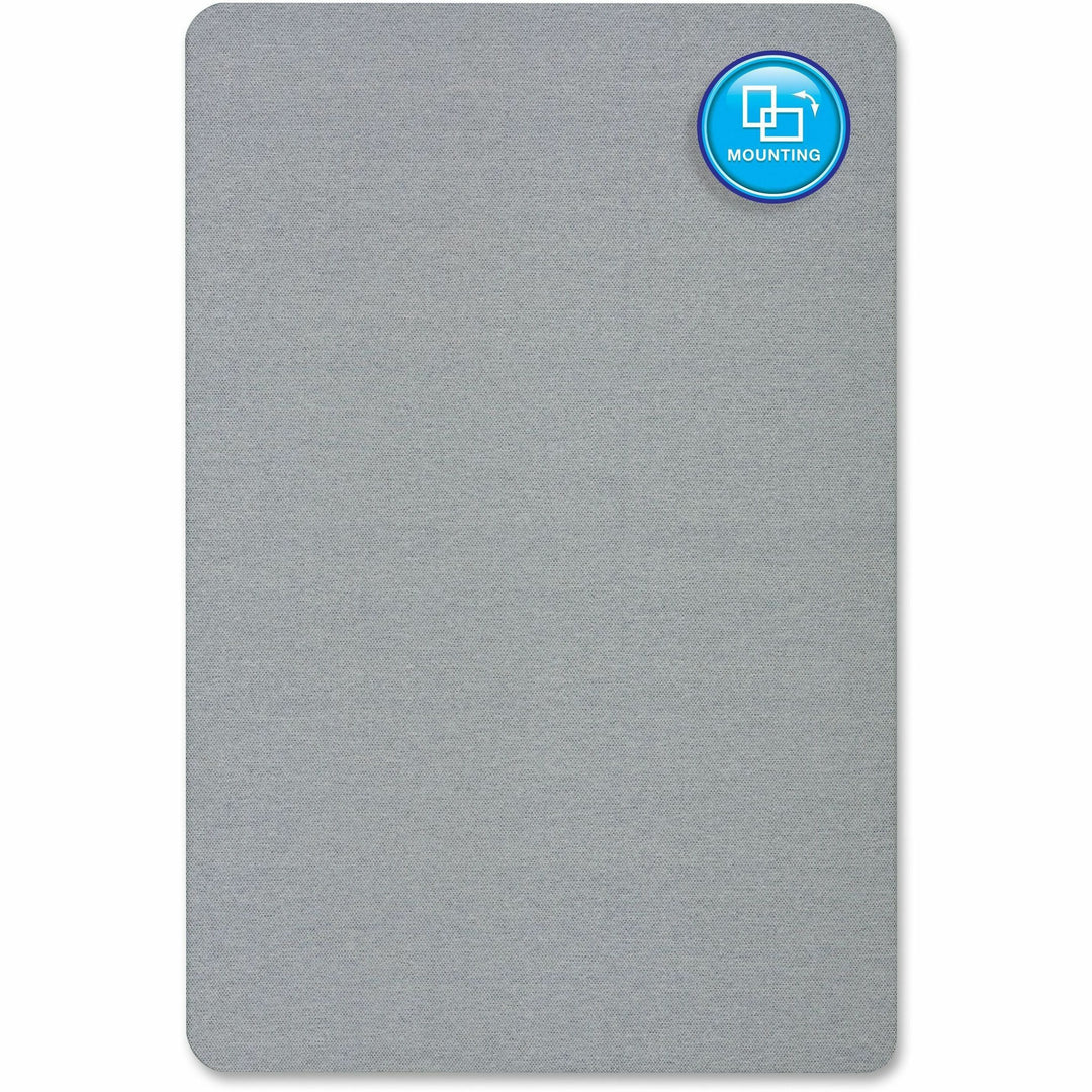 Image of Quartet® Oval Fabric Bulletin Board, 4'x3', Light Blue