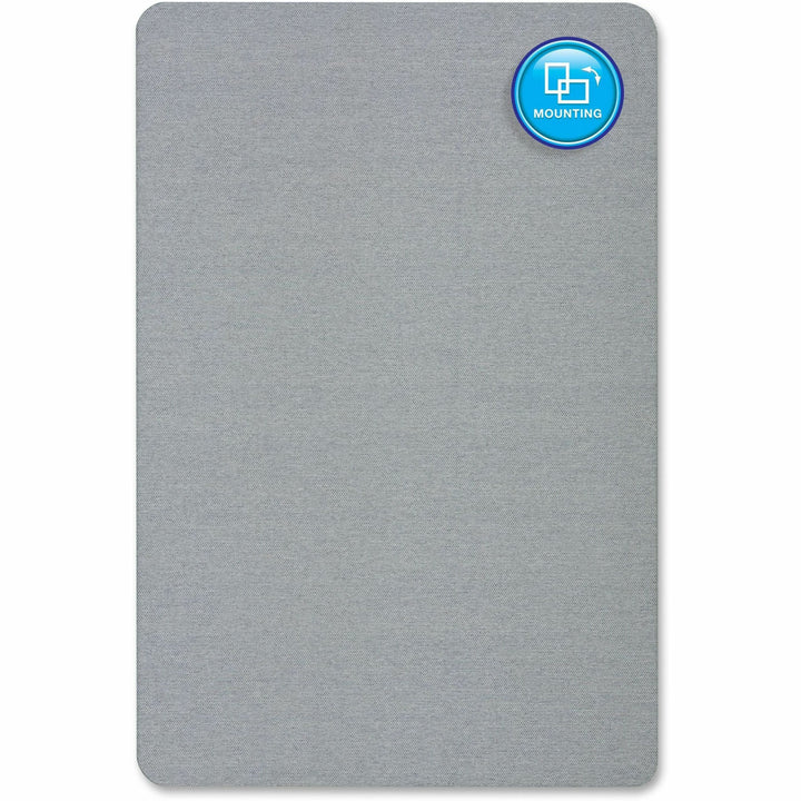 Image of Quartet® Oval Fabric Bulletin Board, 4'x3', Light Blue