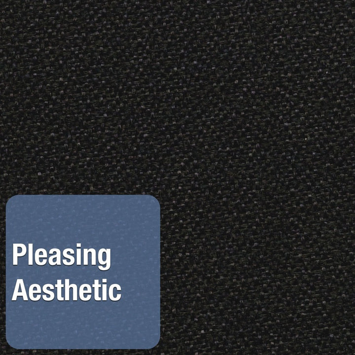 Image of Quartet® Oval Office Fabric Board, 48" x 36", Black Surface