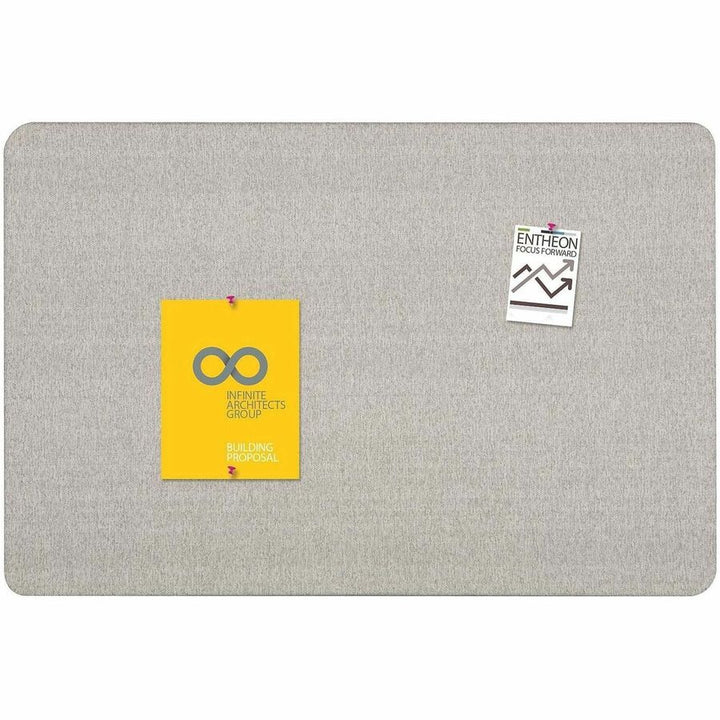 Image of Quartet® Oval Office Fabric Board, 48" x 36", Gray Surface