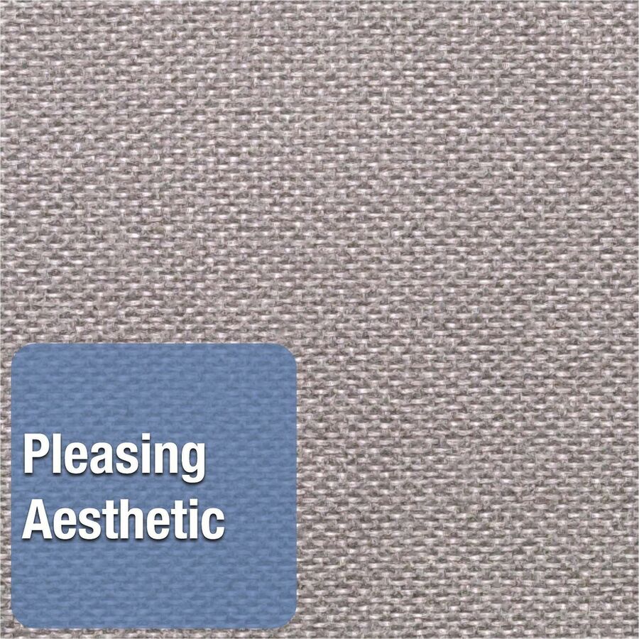 Image of Quartet® Oval Office Fabric Board, 48" x 36", Gray Surface