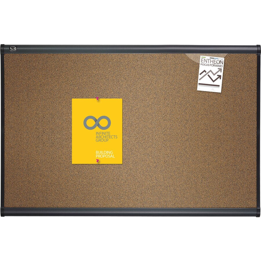 Image of Quartet® Bulletin Board, 3'x2', Graphite Frame