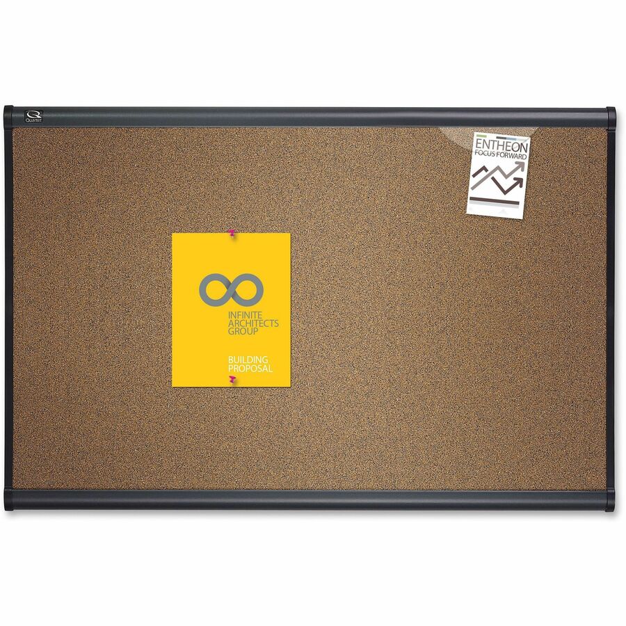 Image of Quartet® Bulletin Board, 6'x4', Graphite Frame