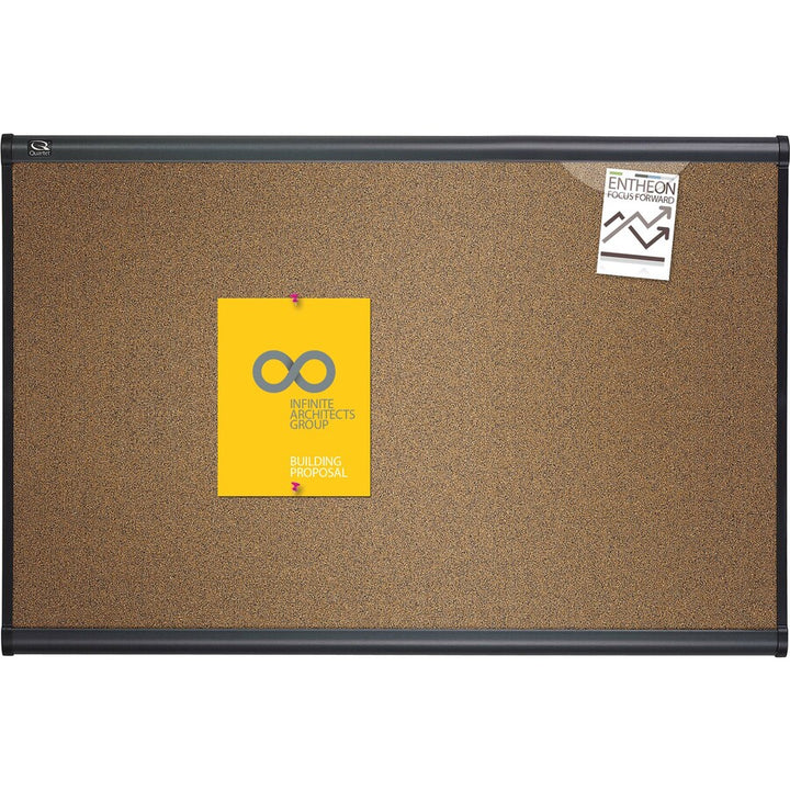 Image of Quartet® Bulletin Board, 6'x4', Graphite Frame