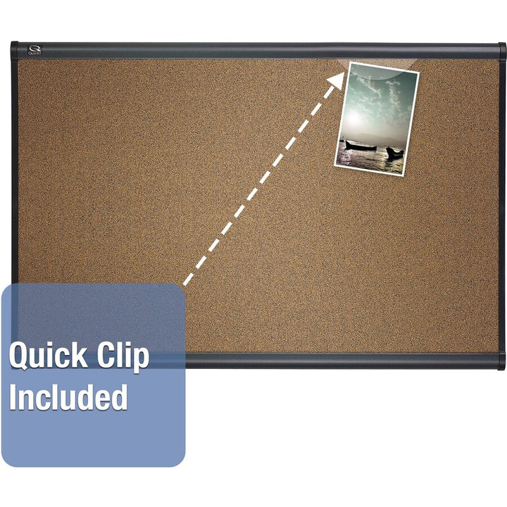 Image of Quartet® Bulletin Board, 6'x4', Graphite Frame
