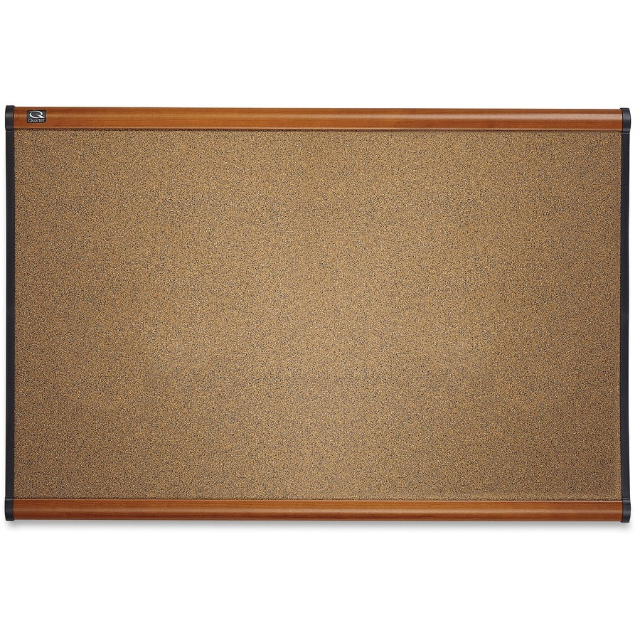 Image of Quartet® Bulletin Board, 6'x4', Light Cherry Frame