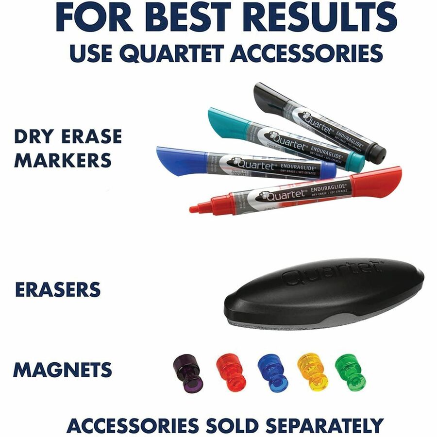 Image of Quartet® Matrix Magnetic Boards, 16" x 16", White Surface, Satin Aluminum Frame