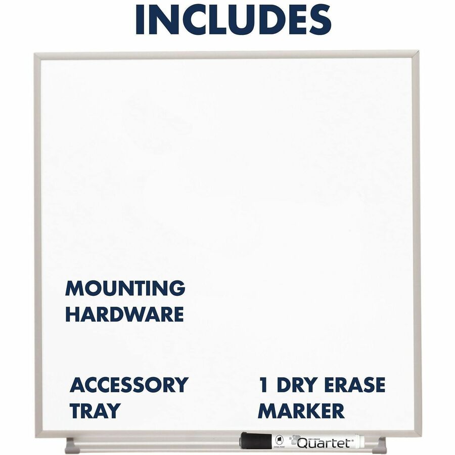 Image of Quartet® Matrix Magnetic Boards, 16" x 16", White Surface, Satin Aluminum Frame