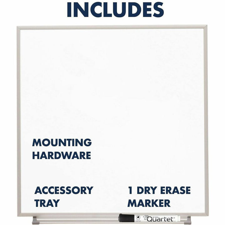 Image of Quartet® Matrix Magnetic Boards, 16" x 16", White Surface, Satin Aluminum Frame