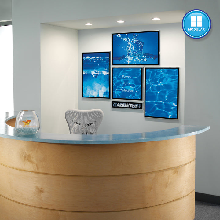 Image of Quartet® Matrix Magnetic Boards, 34" x 23", White Surface, Satin Aluminum Frame