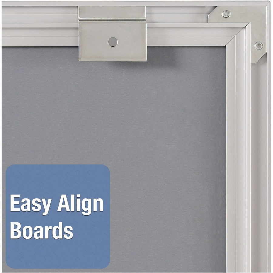 Image of Quartet® Matrix Magnetic Boards, 34" x 23", White Surface, Satin Aluminum Frame