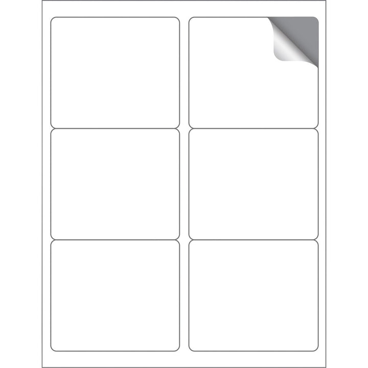 Image of MACO® Shipping Labels, 3-1/3"x4", 600/BX, White