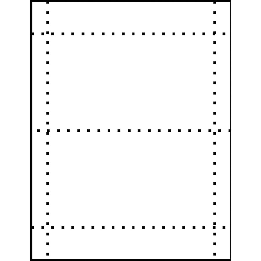 Image of MACO® Unruled Microperforated Laser/inkjet Post Cards, 4 X 6, White, 100 Cards, 2 Cards/sheet, 50 Sheets/box
