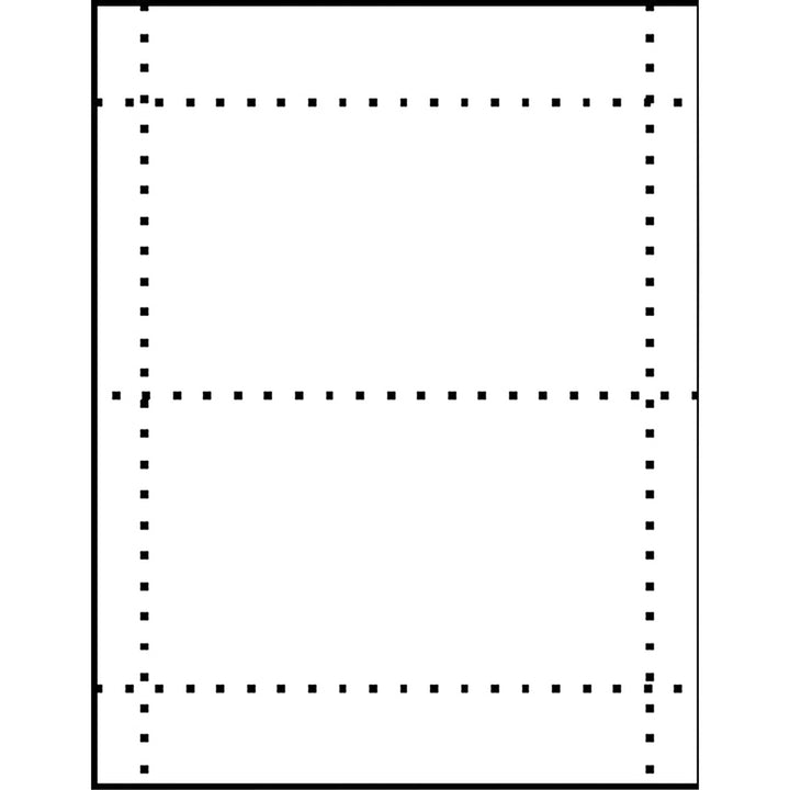 Image of MACO® Unruled Microperforated Laser/inkjet Post Cards, 4 X 6, White, 100 Cards, 2 Cards/sheet, 50 Sheets/box
