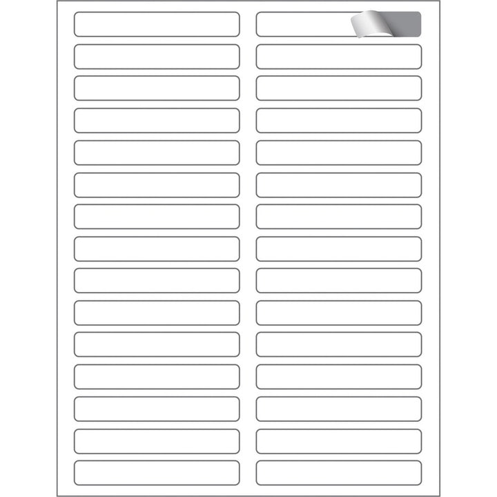 Image of MACO® Cover-All Opaque File Folder Labels, Inkjet/laser Printers, 0.66 X 3.44, White, 30 Labels/sheet, 50 Sheets/box
