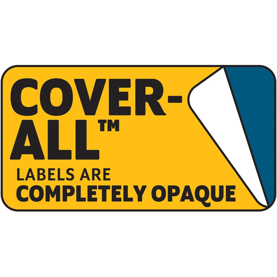 Image of MACO® Cover-All Opaque File Folder Labels, Inkjet/laser Printers, 0.66 X 3.44, White, 30 Labels/sheet, 50 Sheets/box